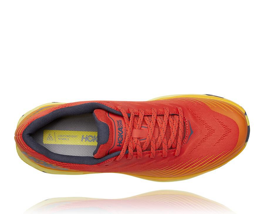 Hoka One One トレイルシューズ メンズ 赤 - トレント 2 - DQ2806759